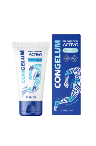 Frasco de Congelum Gel 50 ml, gel natural con sensación refrescante